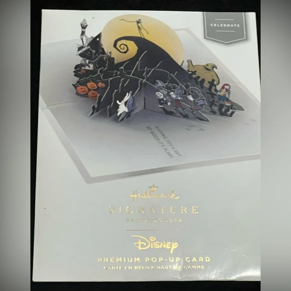 Hallmark Premium pop up THE NIGHTMARE BEFORE CHRISTMAS CARD NWT